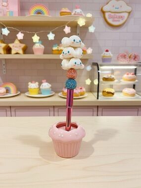 Kawaii Beaded Pen with Cloud Stack Topper - Kids Accessories